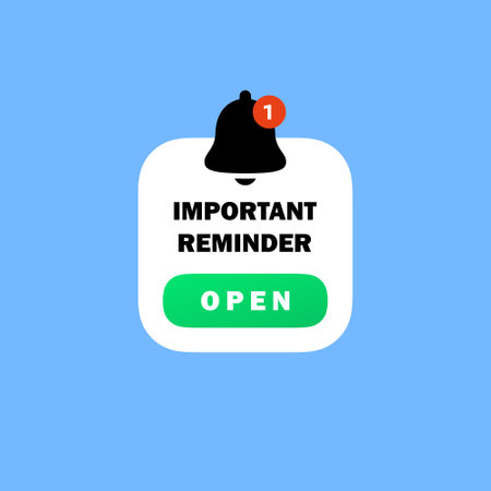 Reminder pop up. New message. Vector imageのイラスト素材