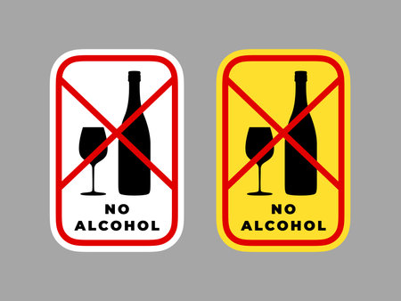 Versatile No Alcohol Icon. Alcohol prohibitionのイラスト素材