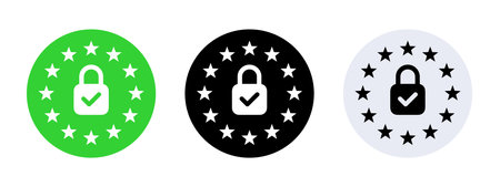 Check mark icon or security badgeのイラスト素材