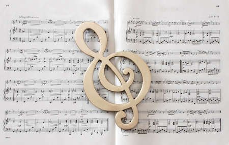 Sheet of muci and G-keyの写真素材