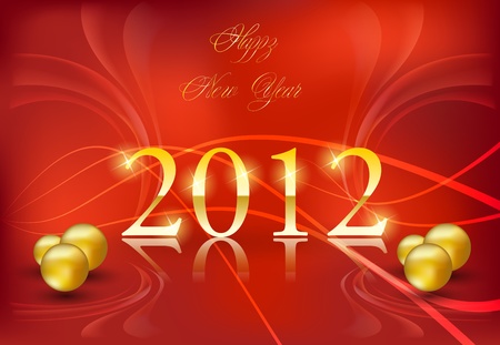 New Year design cardのイラスト素材