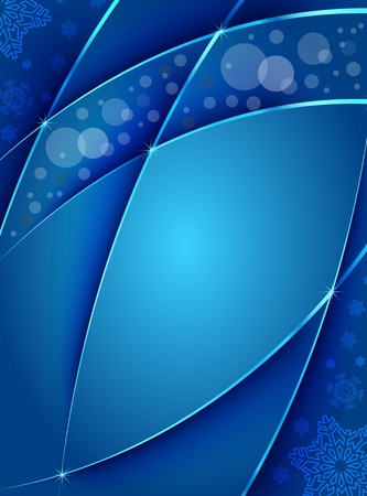 Abstract Blue Christmas card のイラスト素材