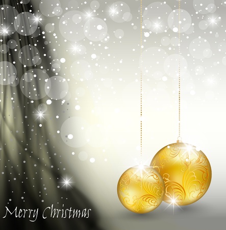 christmas background with baubles のイラスト素材