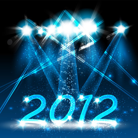 Happy new year 2012, neon stage design