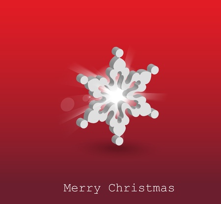 Simple Snowflake concept のイラスト素材