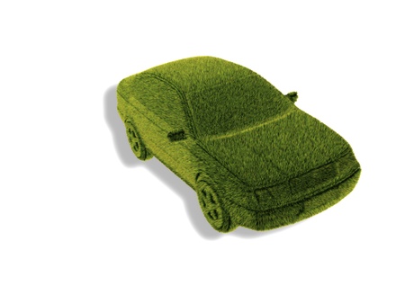 Grass green concept carの写真素材