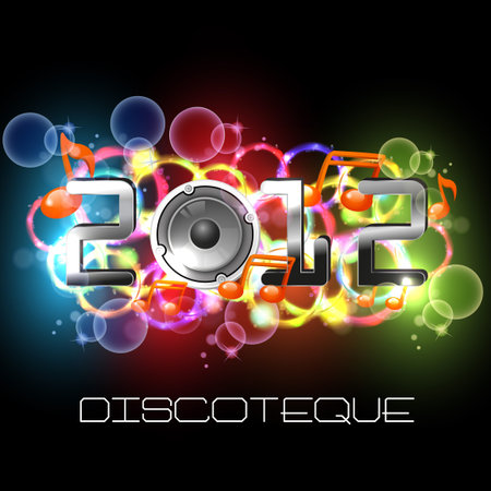 Colorful New Year Celebration Background 
