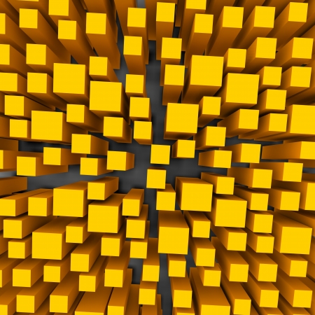color 3d cubes の写真素材