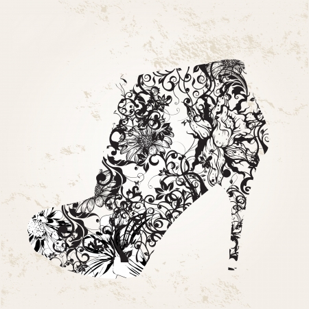 shoes card conceptのイラスト素材