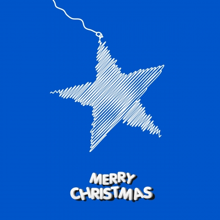 Christmas star illustration のイラスト素材