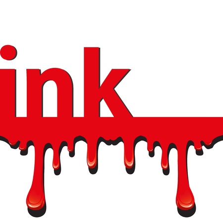 Ink splatter concept design cardのイラスト素材