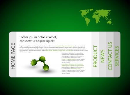 Business ecology modern web siteのイラスト素材