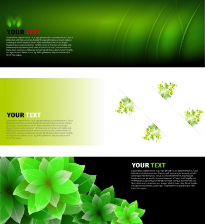 Ecology banners setのイラスト素材