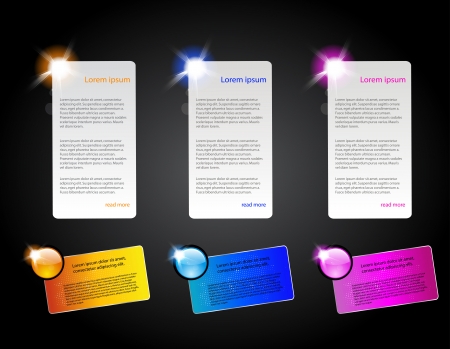 vector style web banner のイラスト素材