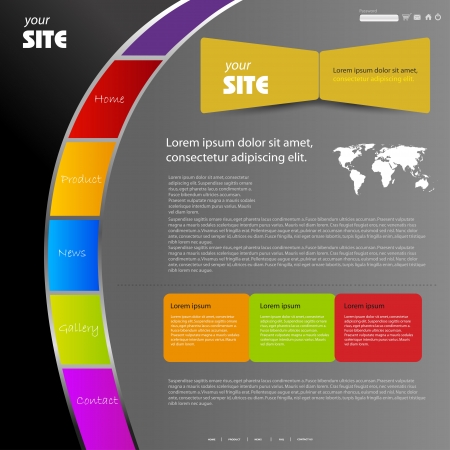 web design concept, easy editableのイラスト素材