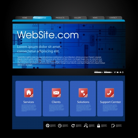 web design technology concept, easy editableのイラスト素材