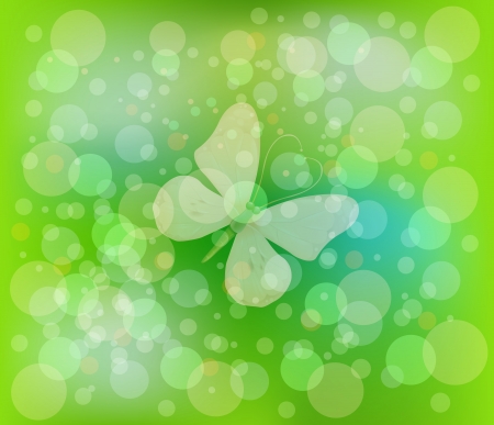 green bokeh abstract light backgroundのイラスト素材