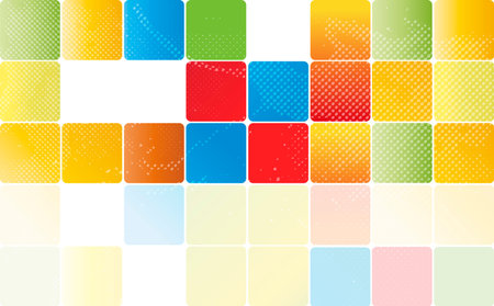 Vector Background with color cube patternのイラスト素材