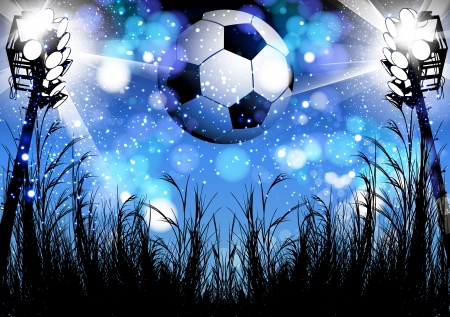 football poster designのイラスト素材