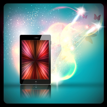 Mobile phone, smartphone original design, vector illustration, easy editableのイラスト素材