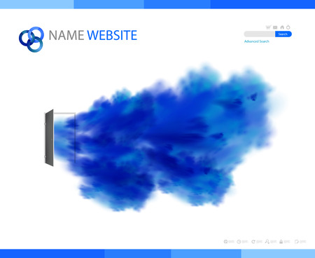 Corporate Website template, easy all editableのイラスト素材