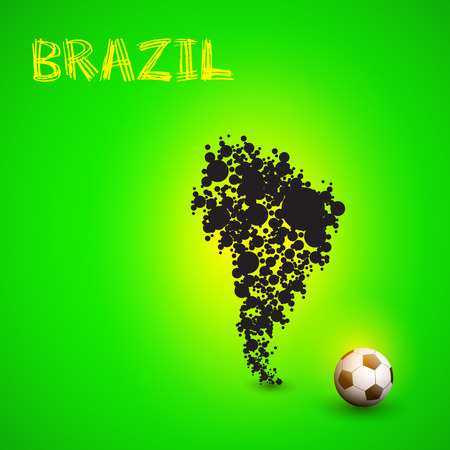 Map of Brazil, easy all editableのイラスト素材