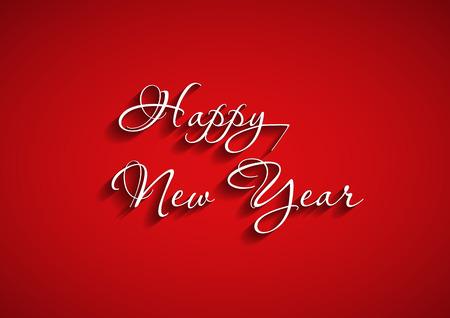 Beautiful elegant text design of happy new year, easy editableのイラスト素材