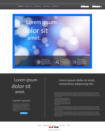 Template for website, easy editableのイラスト素材