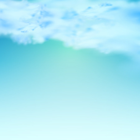 Blue sky with clouds easy editableのイラスト素材