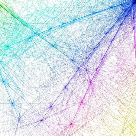 Abstract Background with Circles and Linesのイラスト素材