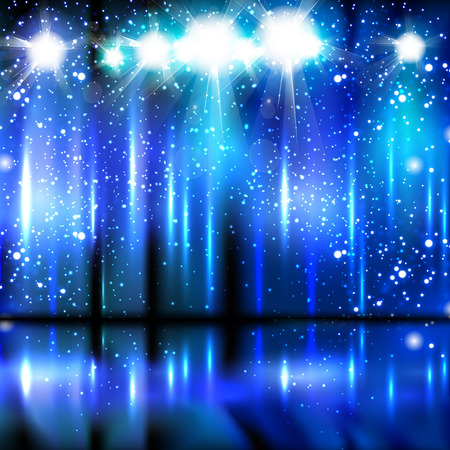 celebration light stage background easy editableのイラスト素材