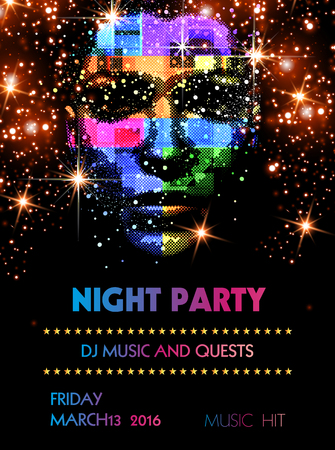 Party Flyer Template easy all editableのイラスト素材