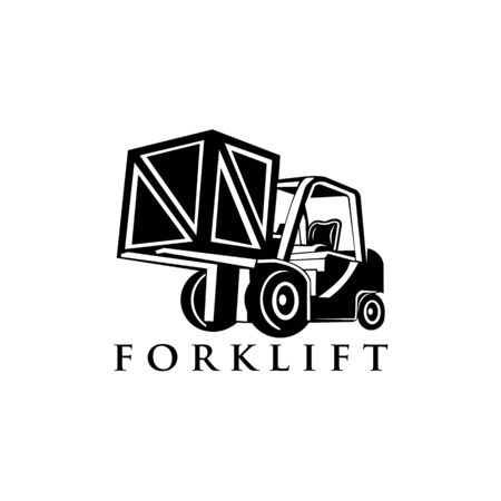 forklift truck, forklift truck trendy filled icons from Transport collection, forklift truck vector illustrationのイラスト素材
