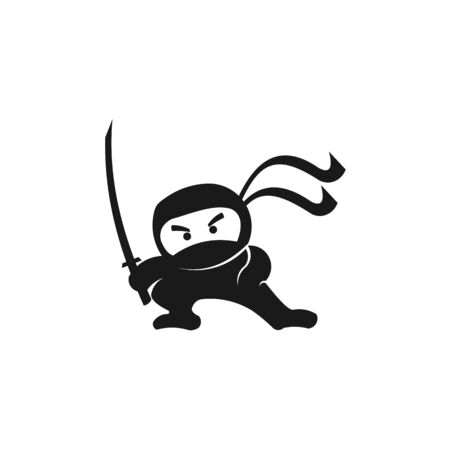 Ninja Samurai Warrior Fighter Character Cartoon Martial Art Weapon Shurikenのイラスト素材