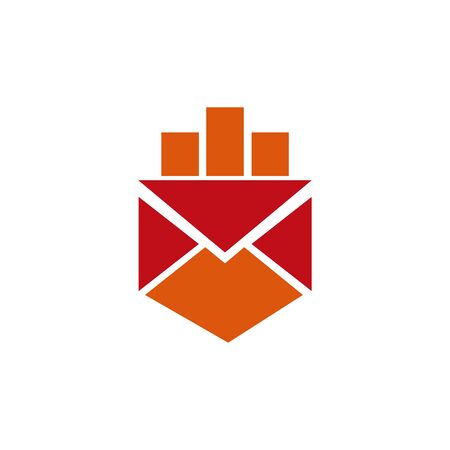 sending mail or message icon, envelope illustration - vector mail symbol, send letter isolatedのイラスト素材