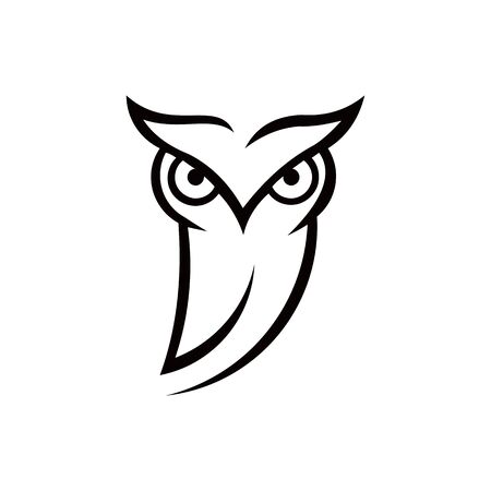 owl bird animal vectorのイラスト素材