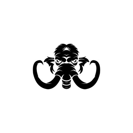 Elephant head logo,Elephant emblem design editable for your business,Elephant Head Logo Mascot Vector Designのイラスト素材