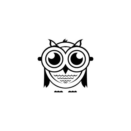 inspiration owl logo, owl sunglasses logo design, owl mascot design, owl character design vectorのイラスト素材