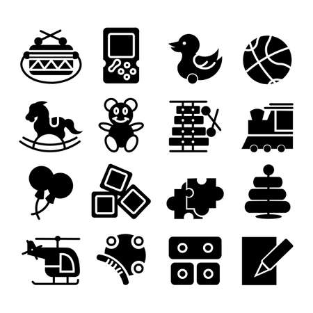 Baby toys thin line icon, Outline symbol kid plaything for games to design for the design of children's,Baby toys thin line icon.のイラスト素材