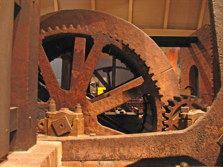 rusty gearsの写真素材