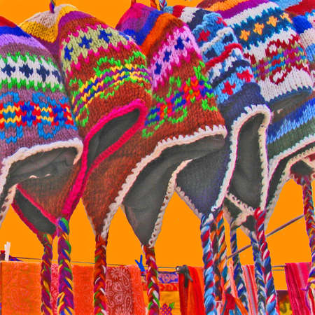 wool hatsの写真素材