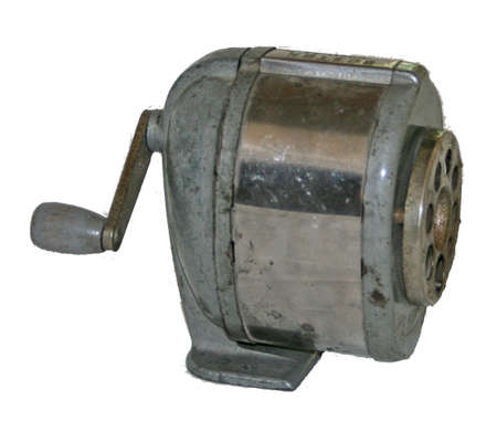 old metal pencil sharpenerの写真素材