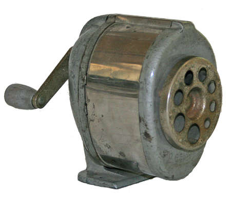 old metal pencil sharpenerの写真素材