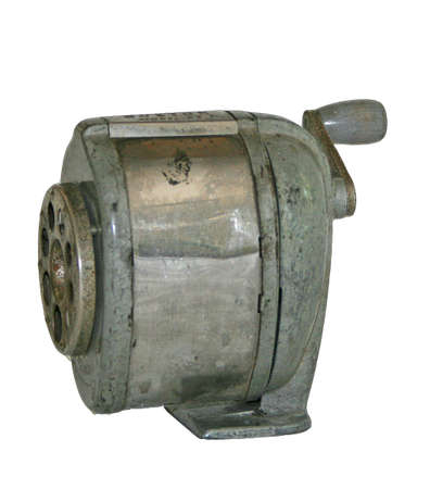old metal pencil sharpenerの写真素材
