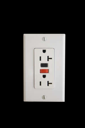 a ground fault interruptor ground plug with double socketの写真素材