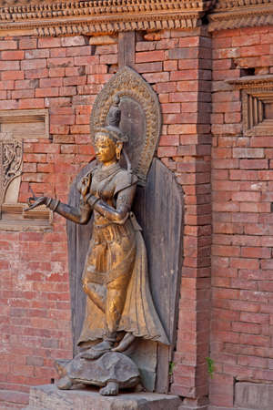 statue of a Hindu goddessの写真素材