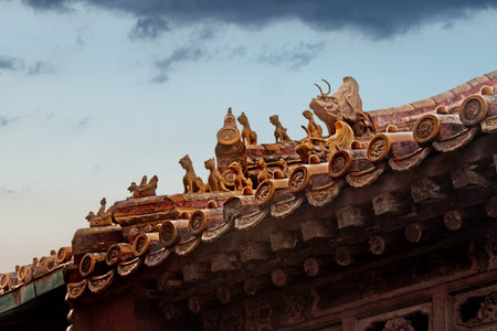 a building in the Forbidden Cityのeditorial素材