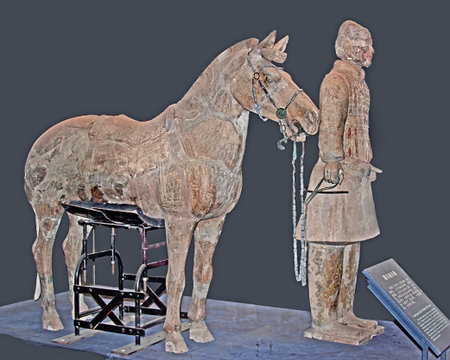 First Emperor of China's terracotta warriors, Xi'an, Chinaのeditorial素材