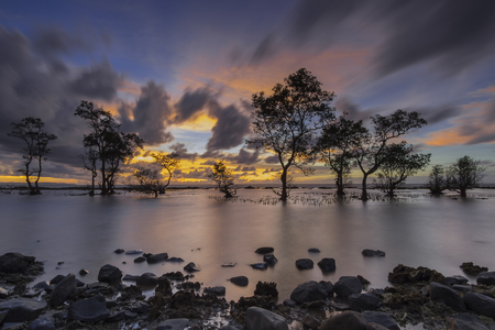 Carita Beach, Tangerangの写真素材
