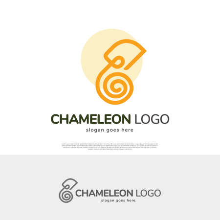 Chameleon animal vectorのイラスト素材
